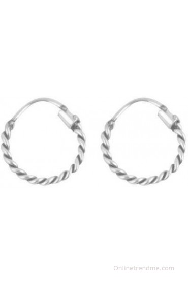 Silverwala Shinny Ring Silver Hoop Earring